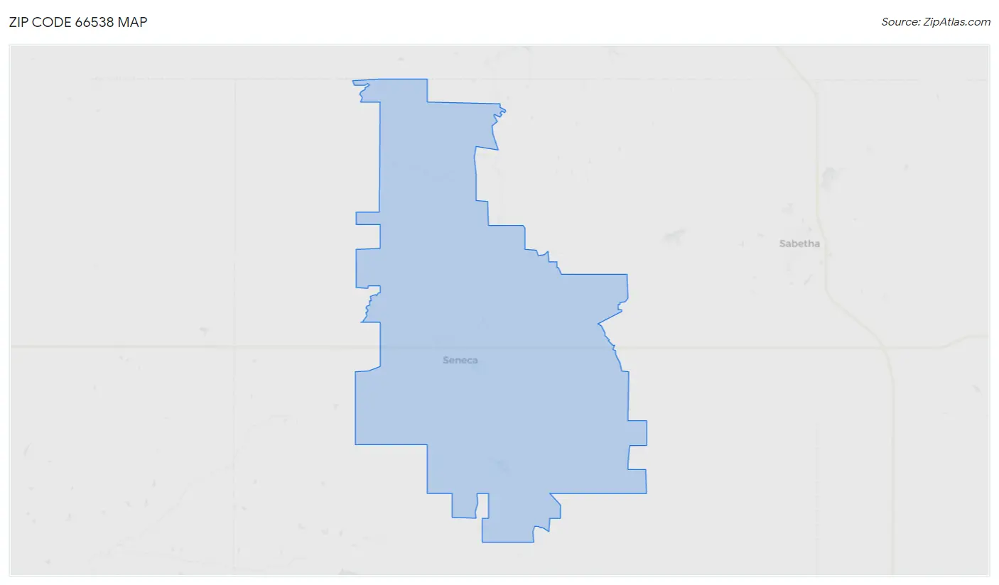 Zip Code 66538 Map