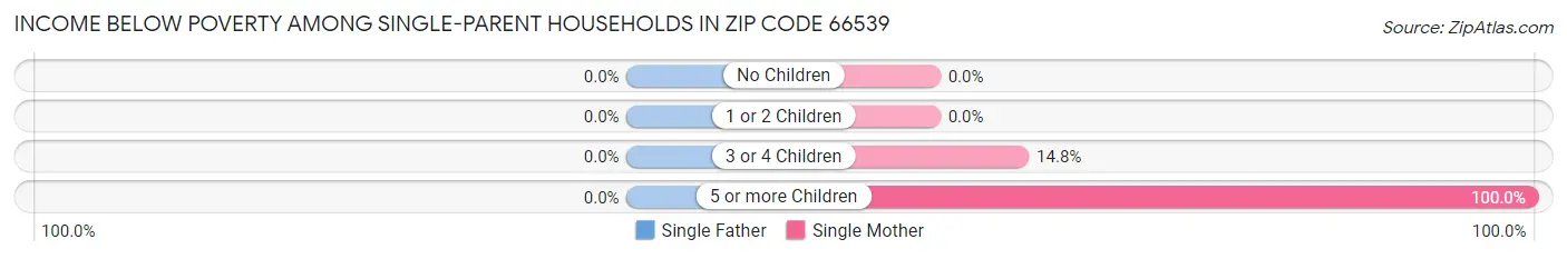 Income Below Poverty Among Single-Parent Households in Zip Code 66539