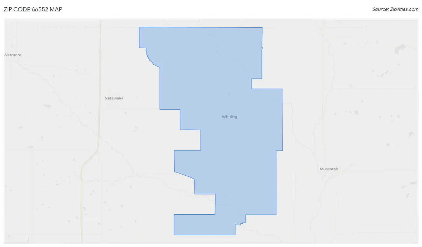 Zip Code 66552 Map