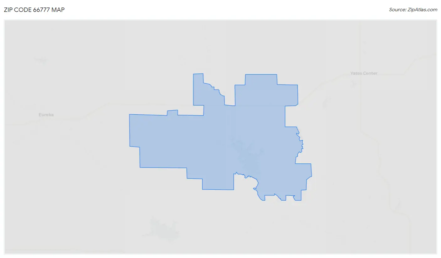 Zip Code 66777 Map