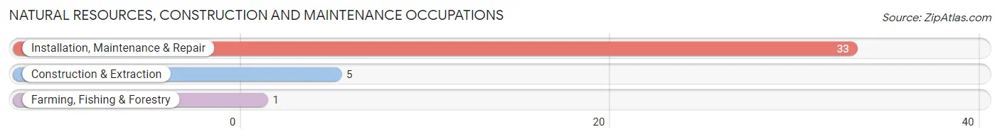 Natural Resources, Construction and Maintenance Occupations in Zip Code 66849