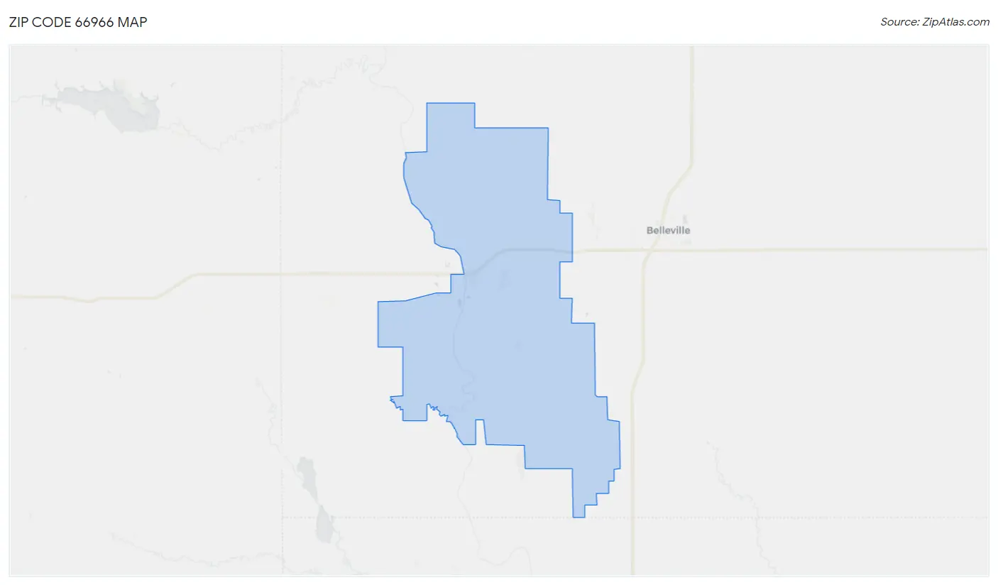 Zip Code 66966 Map