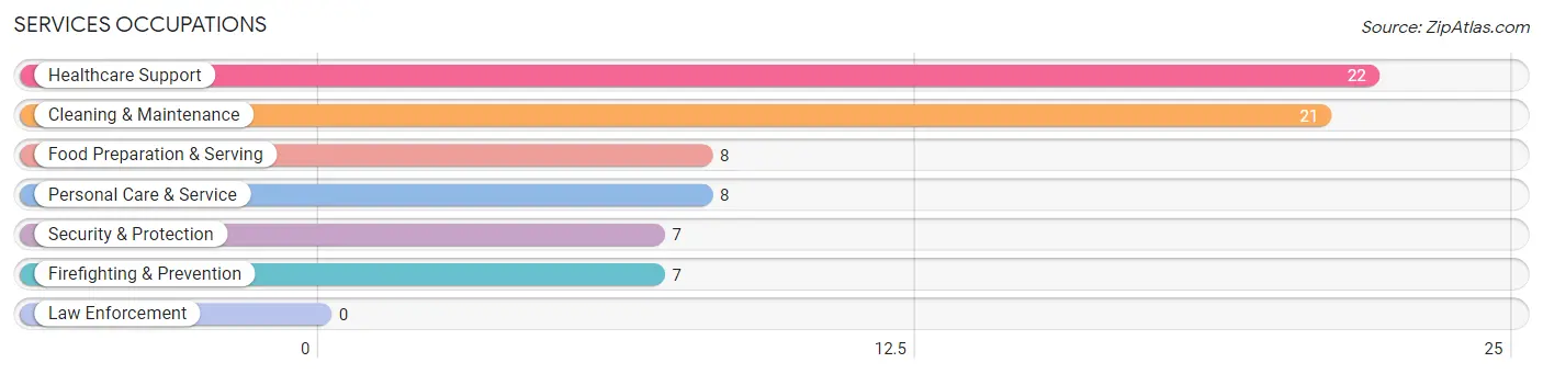 Services Occupations in Zip Code 67029