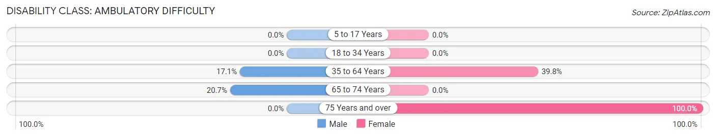 Disability in Zip Code 67202: <span>Ambulatory Difficulty</span>