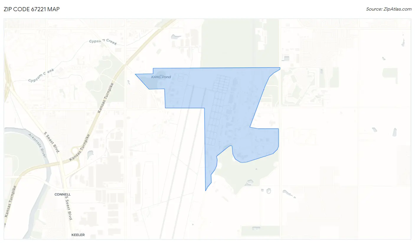 Zip Code 67221 Map