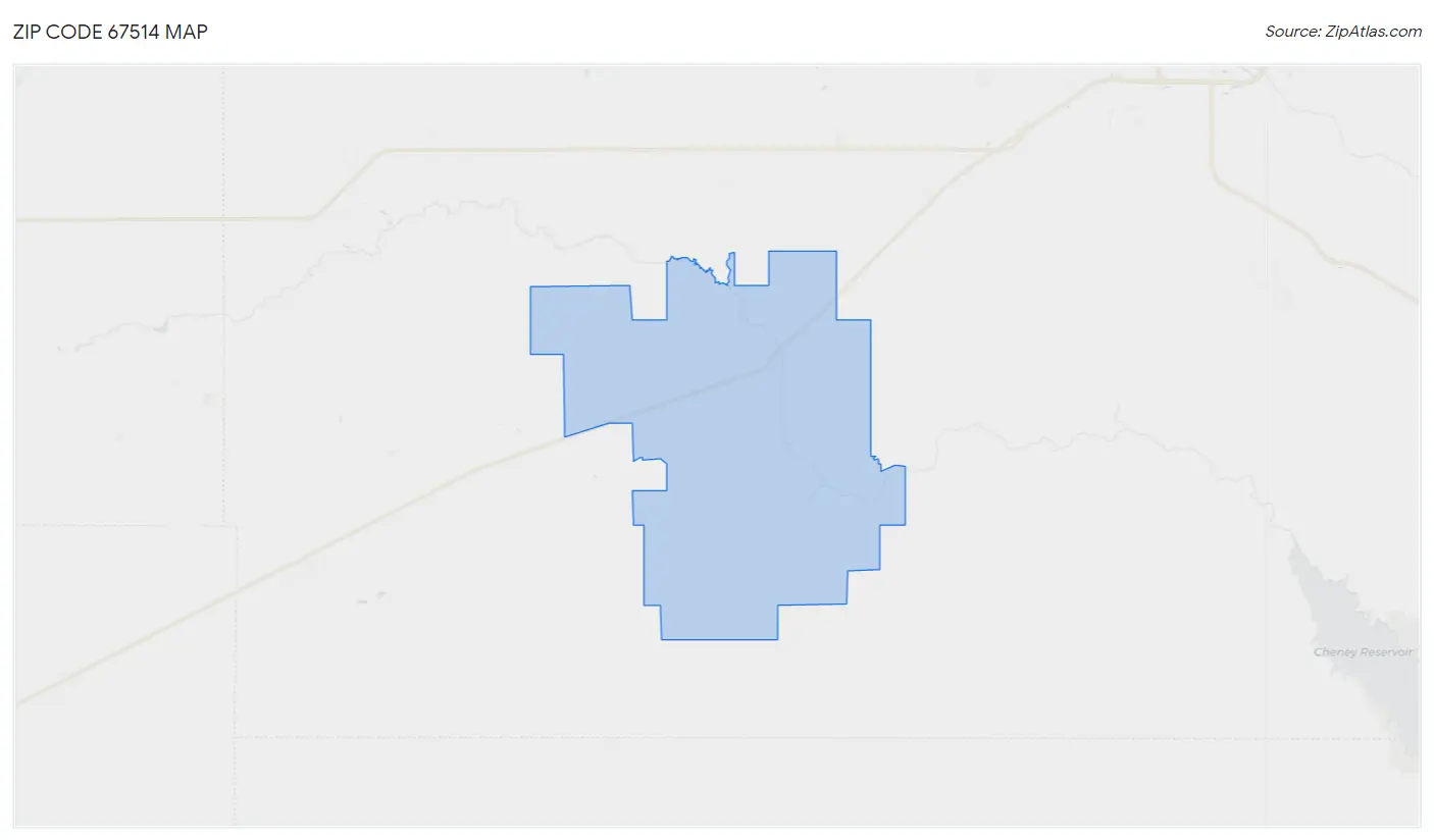 Zip Code 67514 Map