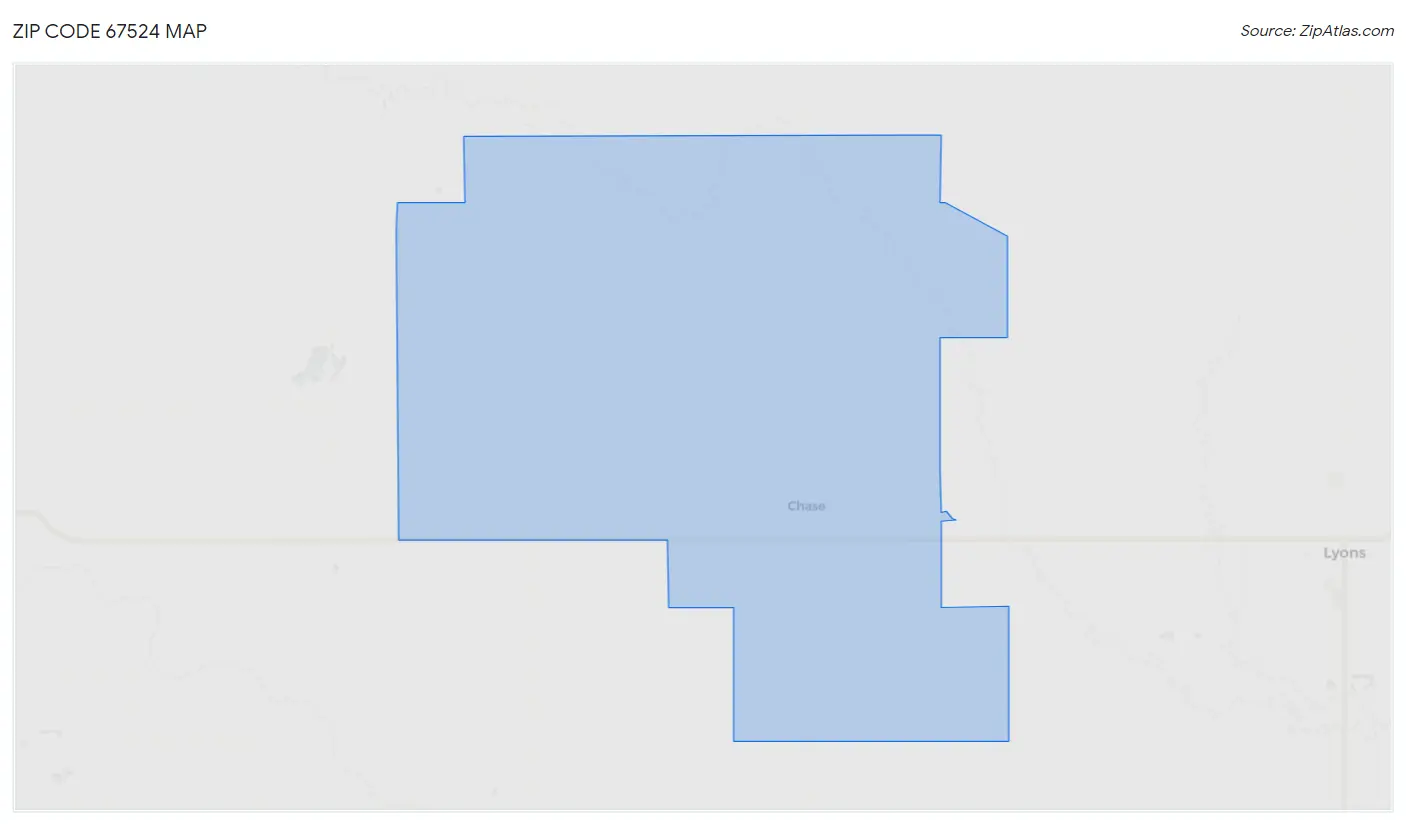 Zip Code 67524 Map