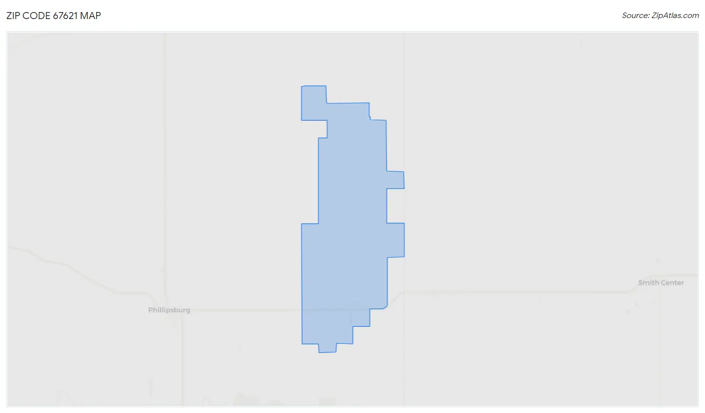 Zip Code 67621 Map