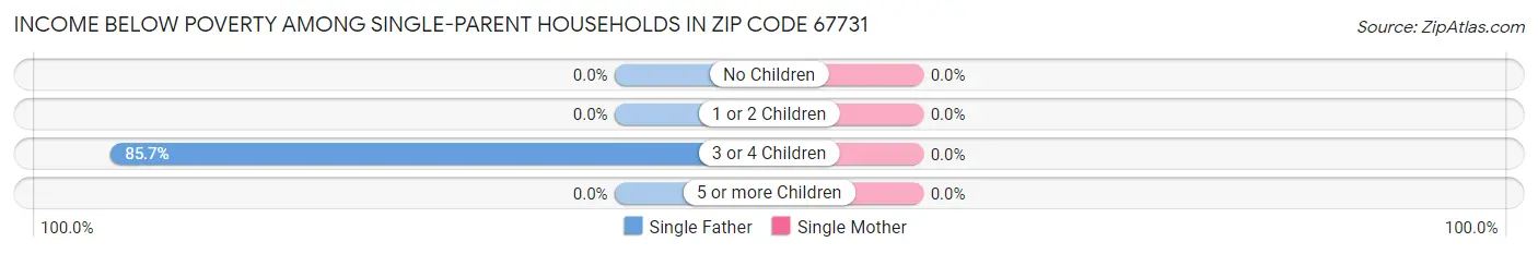 Income Below Poverty Among Single-Parent Households in Zip Code 67731