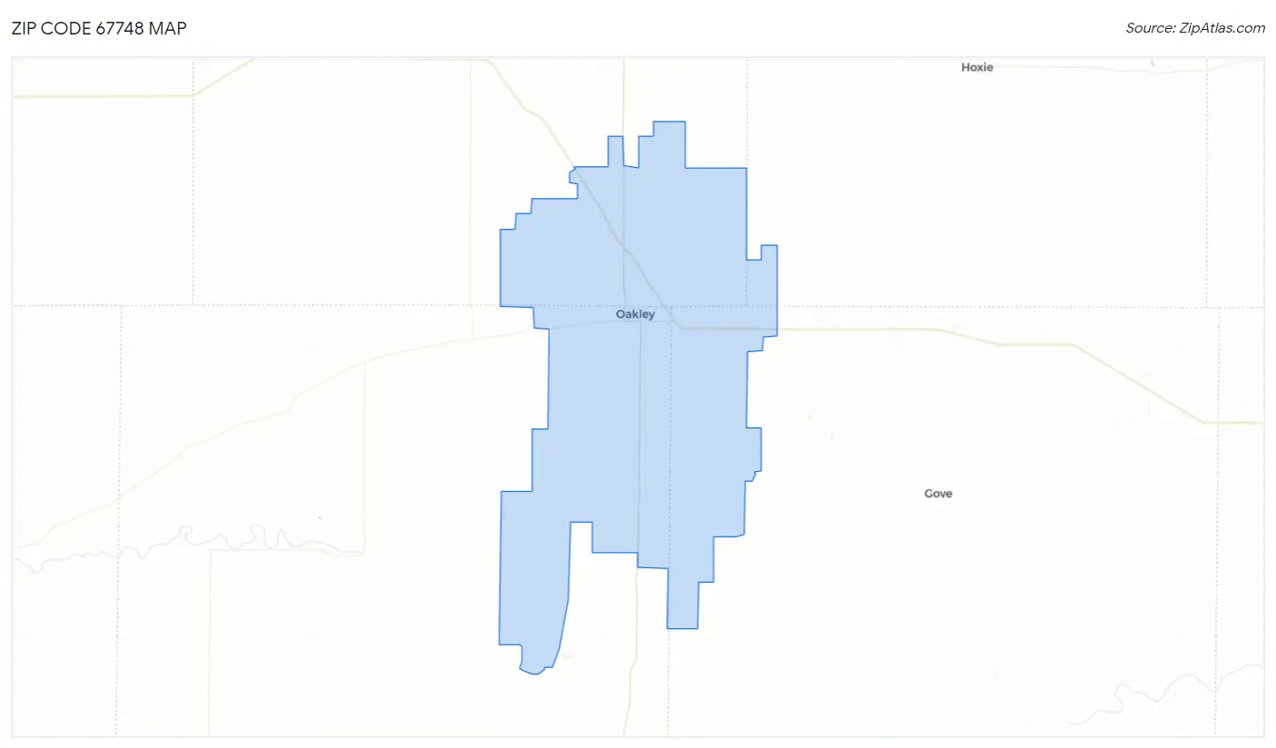 Zip Code 67748 Map