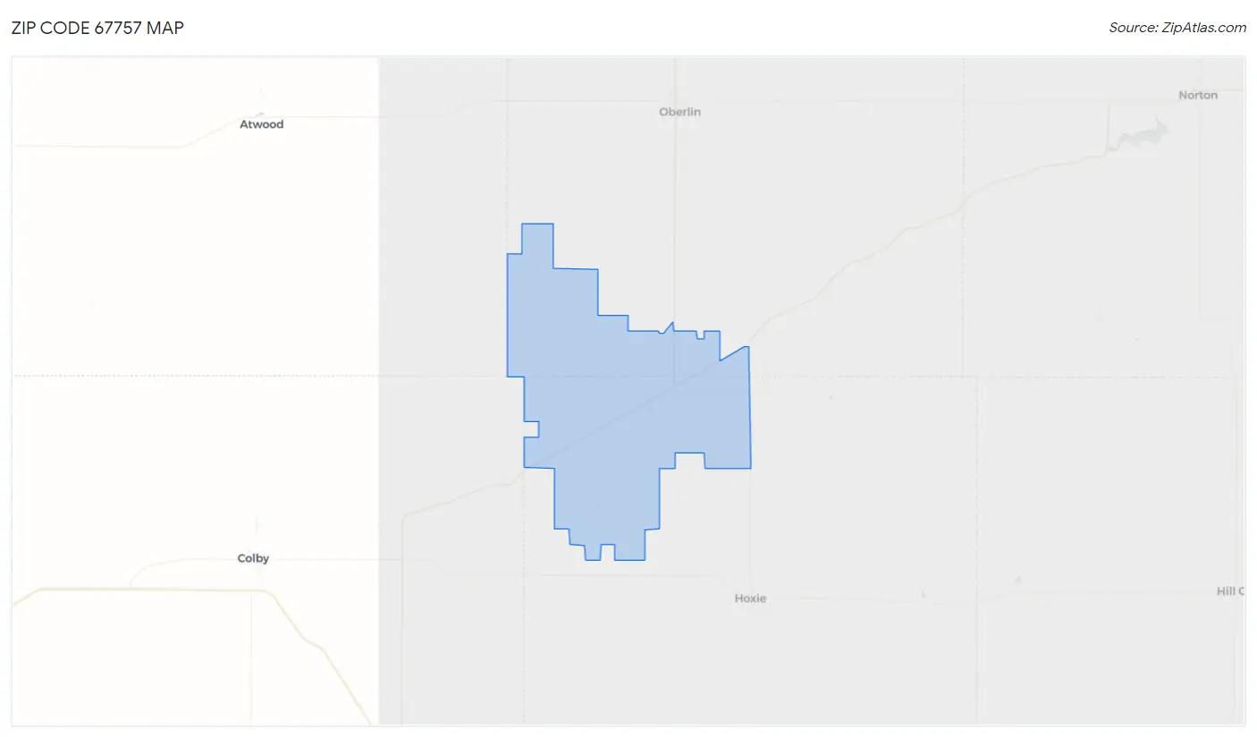 Zip Code 67757 Map