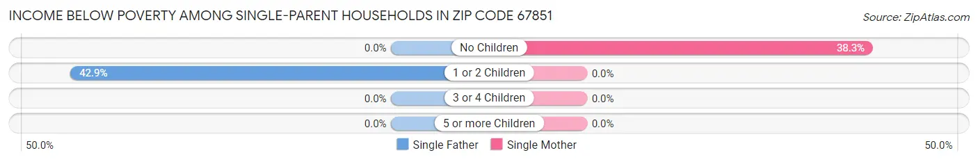 Income Below Poverty Among Single-Parent Households in Zip Code 67851