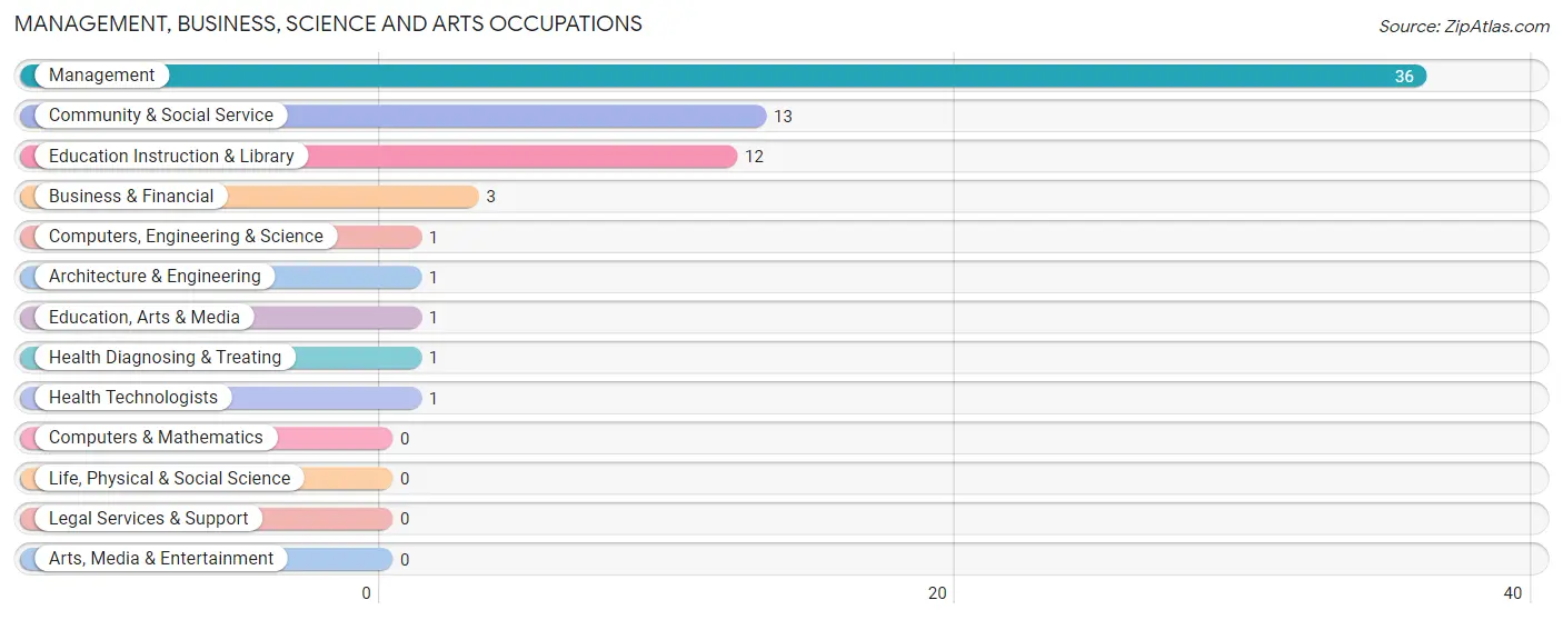 Management, Business, Science and Arts Occupations in Zip Code 67952