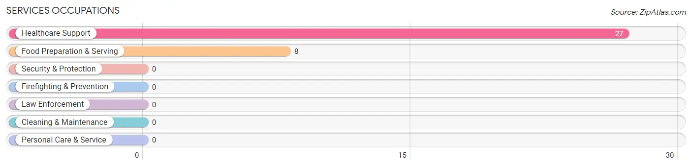 Services Occupations in Zip Code 68019