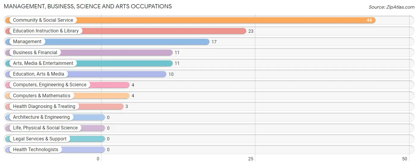 Management, Business, Science and Arts Occupations in Zip Code 68039