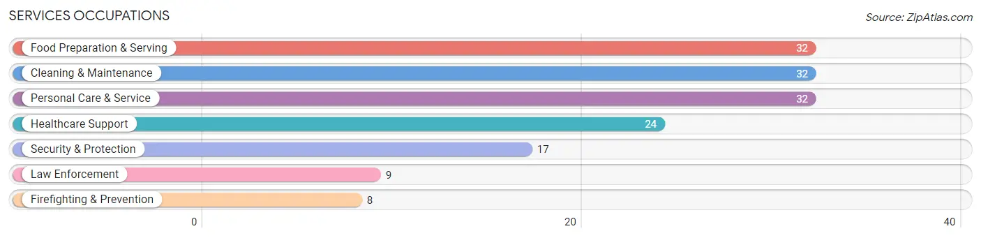 Services Occupations in Zip Code 68047