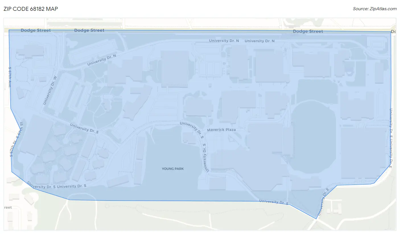 Zip Code 68182 Map