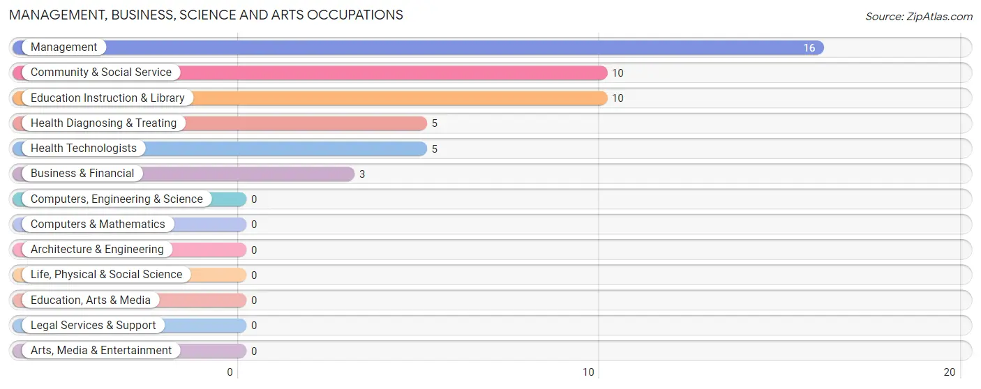 Management, Business, Science and Arts Occupations in Zip Code 68332