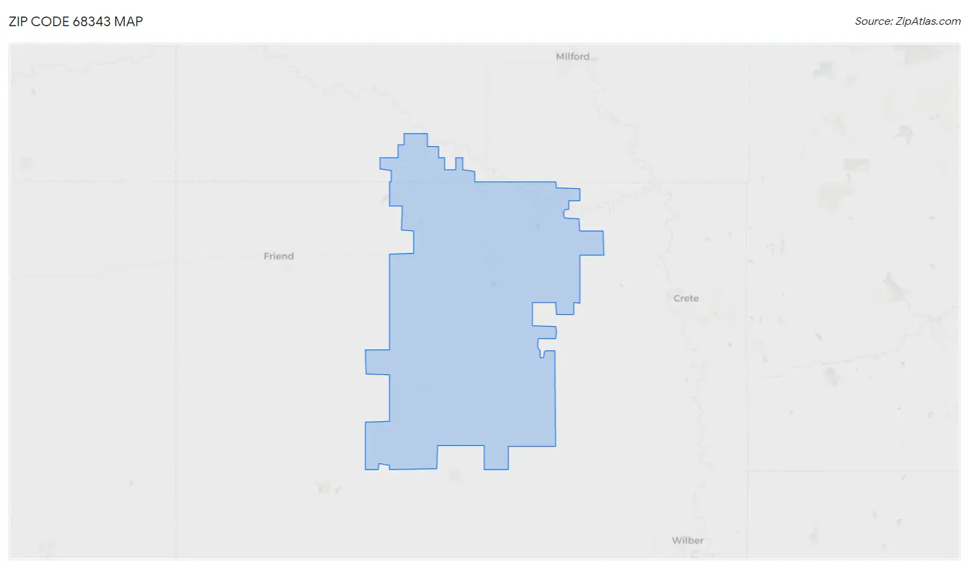 Zip Code 68343 Map