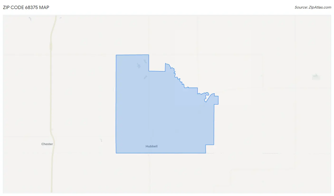 Zip Code 68375 Map