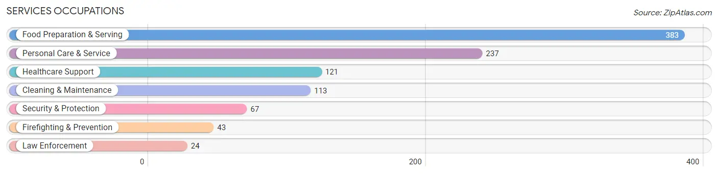 Services Occupations in Zip Code 68410