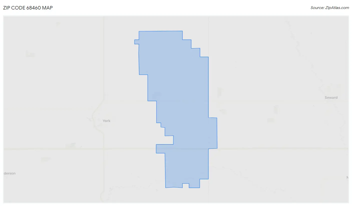 Zip Code 68460 Map