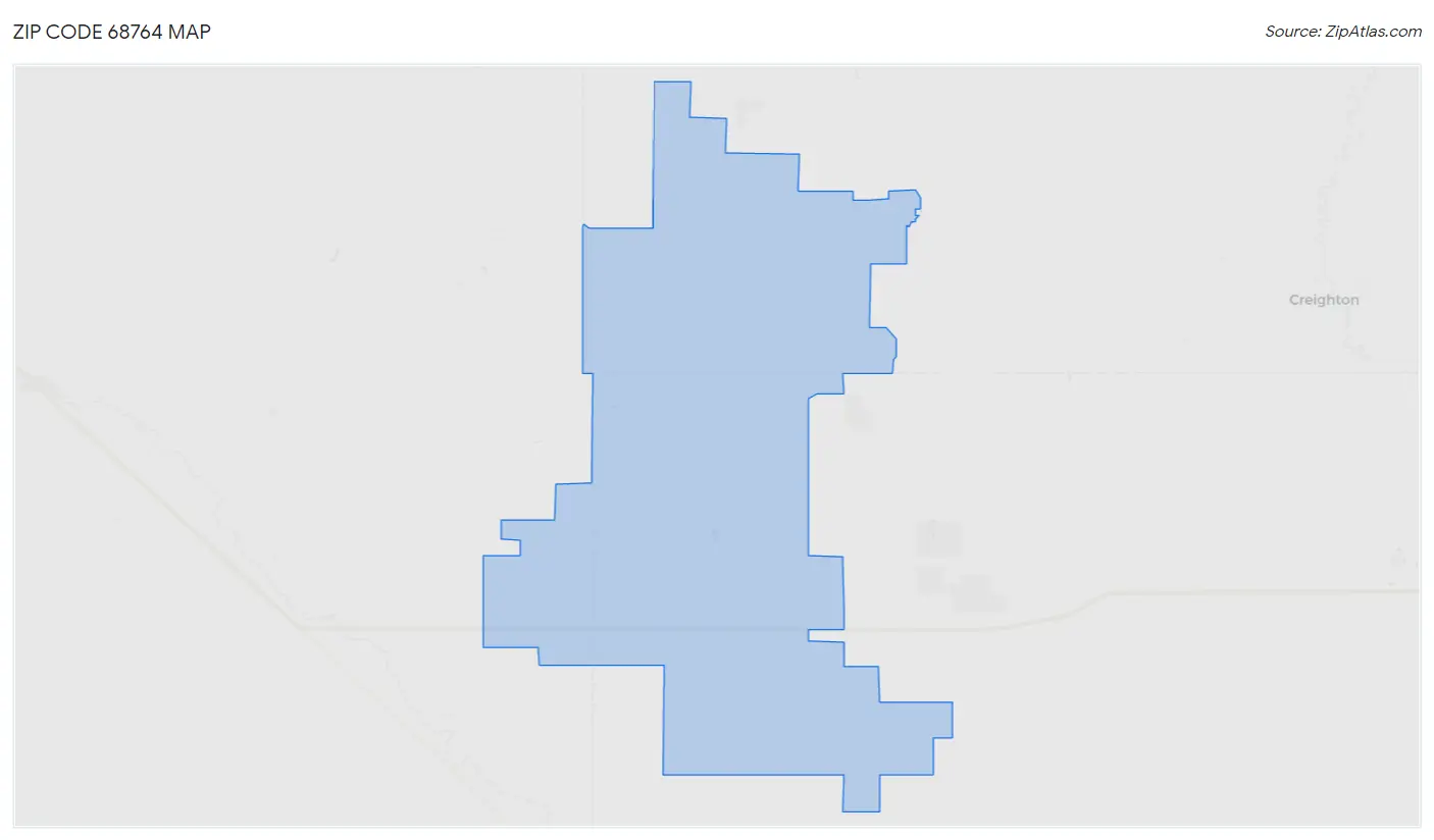 Zip Code 68764 Map