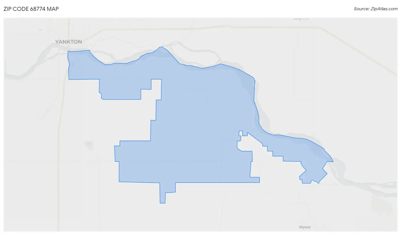 Zip Code 68774 Map