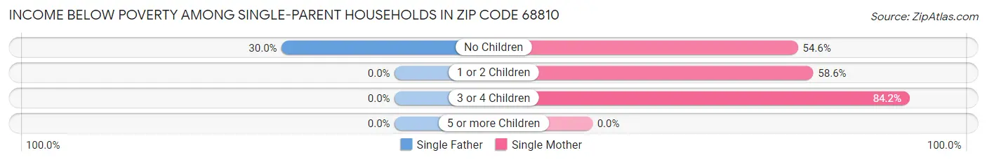 Income Below Poverty Among Single-Parent Households in Zip Code 68810