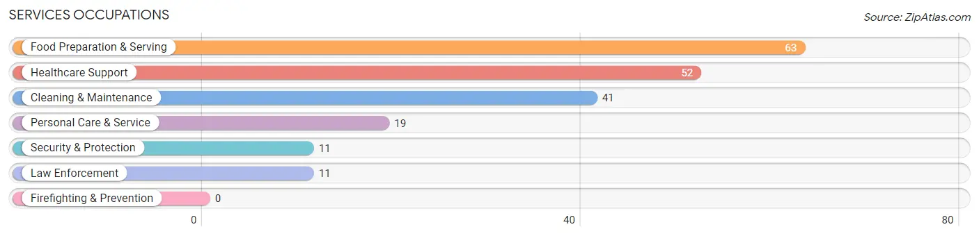 Services Occupations in Zip Code 68873