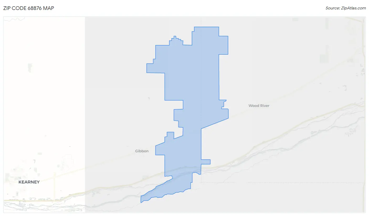 Zip Code 68876 Map