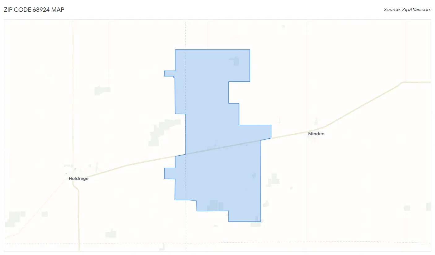 Zip Code 68924 Map