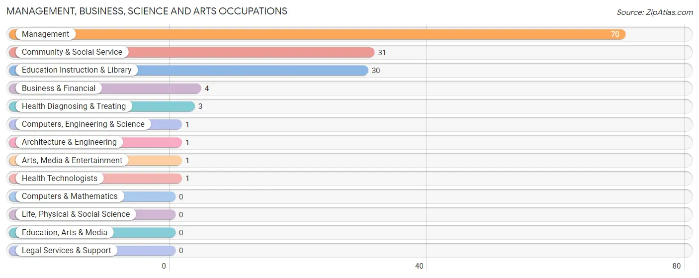 Management, Business, Science and Arts Occupations in Zip Code 68940