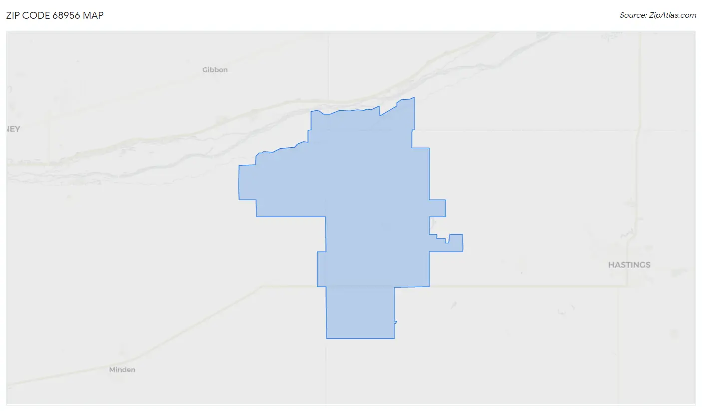 Zip Code 68956 Map