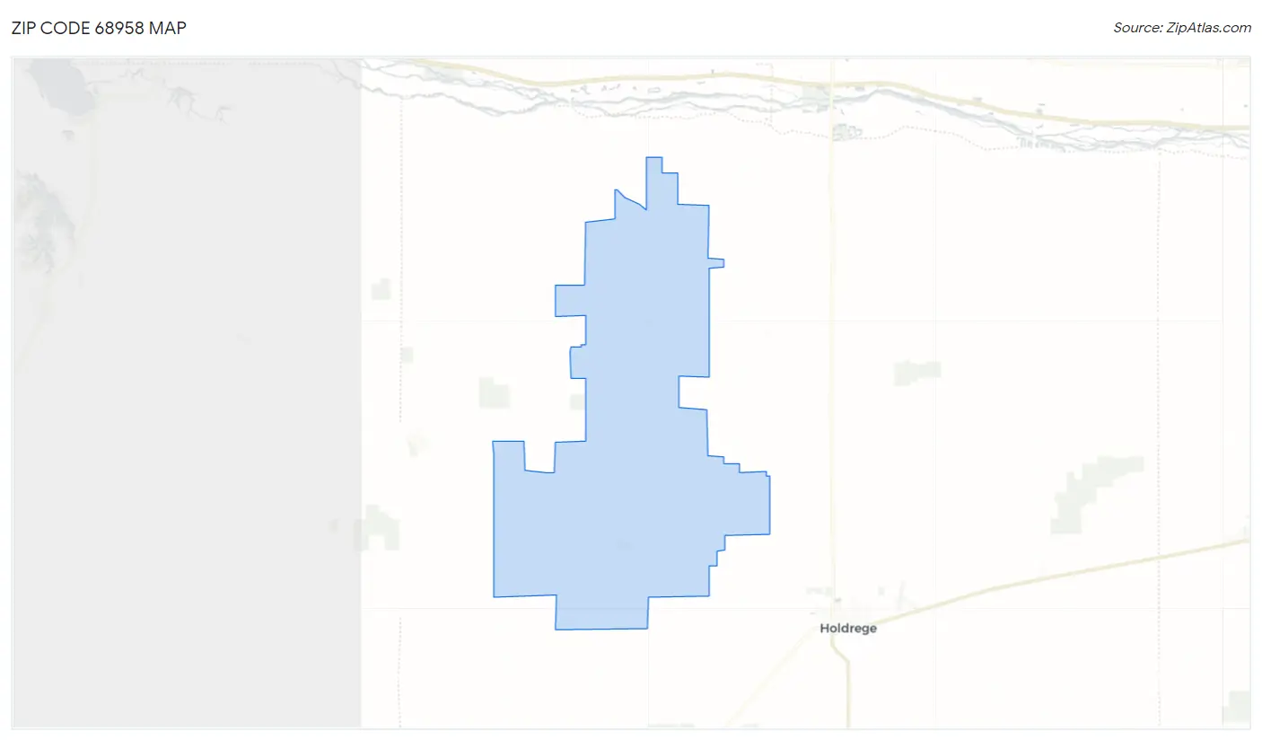 Zip Code 68958 Map