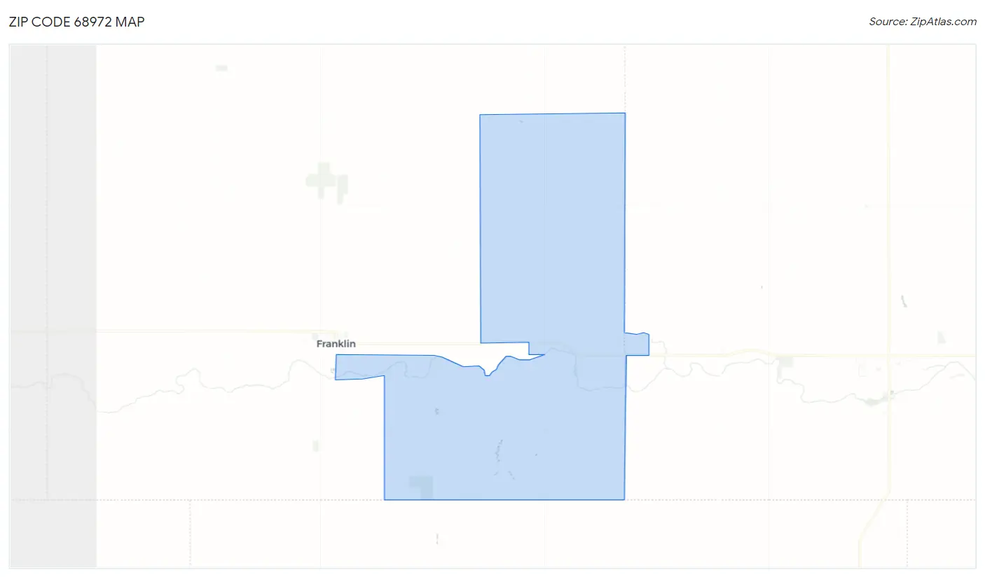 Zip Code 68972 Map