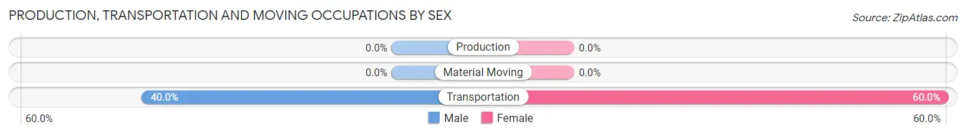 Production, Transportation and Moving Occupations by Sex in Zip Code 69046