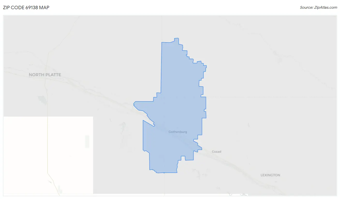 Zip Code 69138 Map