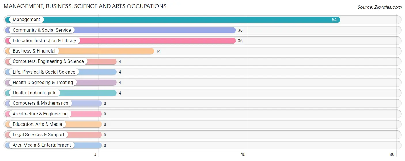 Management, Business, Science and Arts Occupations in Zip Code 69152