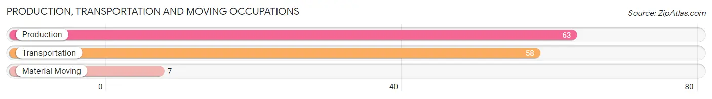 Production, Transportation and Moving Occupations in Zip Code 69210