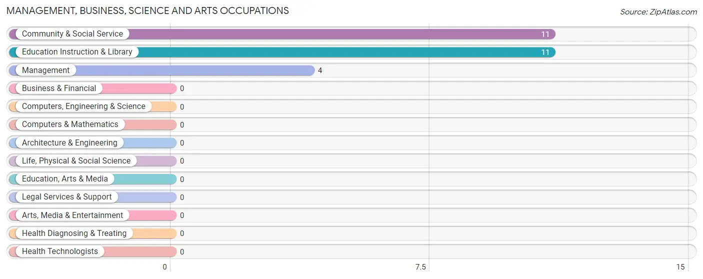 Management, Business, Science and Arts Occupations in Zip Code 69355