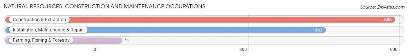 Natural Resources, Construction and Maintenance Occupations in Zip Code 70582