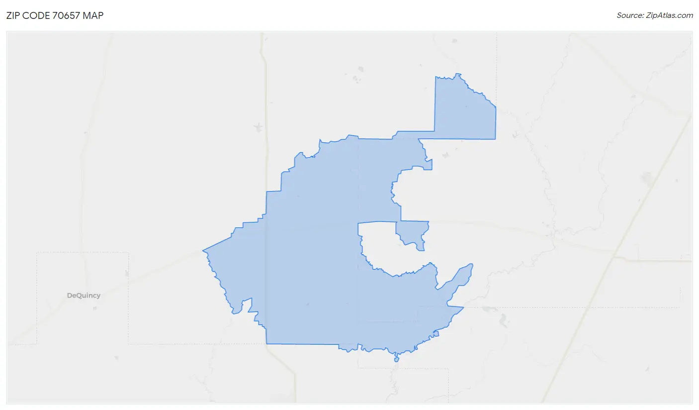 Zip Code 70657 Map