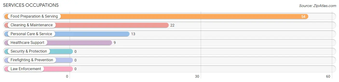 Services Occupations in Zip Code 71007