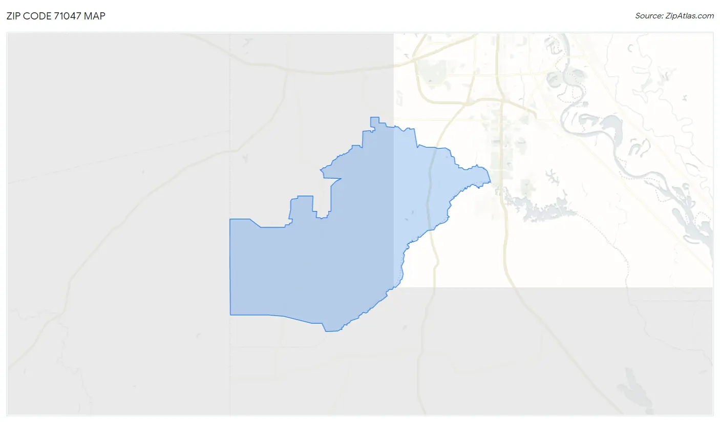 Zip Code 71047 Map