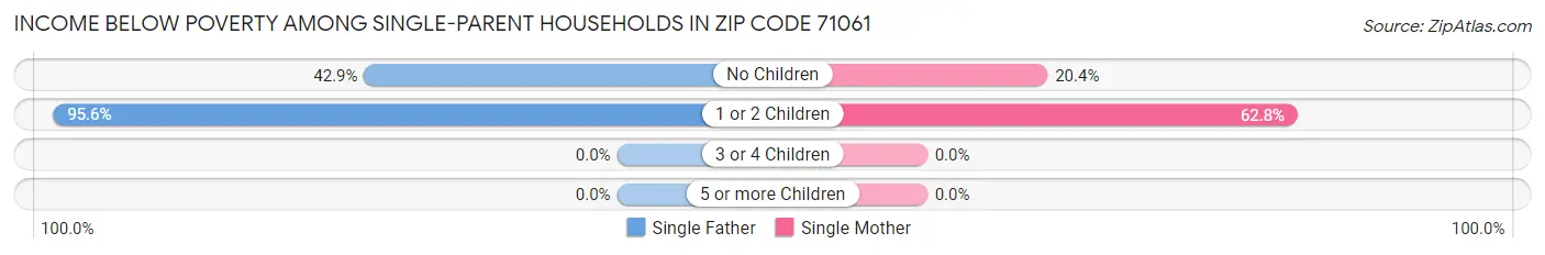 Income Below Poverty Among Single-Parent Households in Zip Code 71061