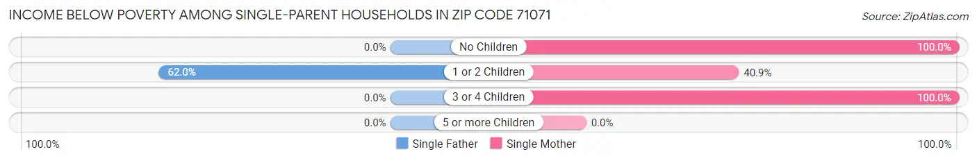 Income Below Poverty Among Single-Parent Households in Zip Code 71071