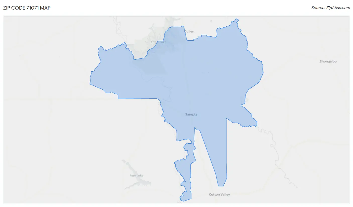 Zip Code 71071 Map