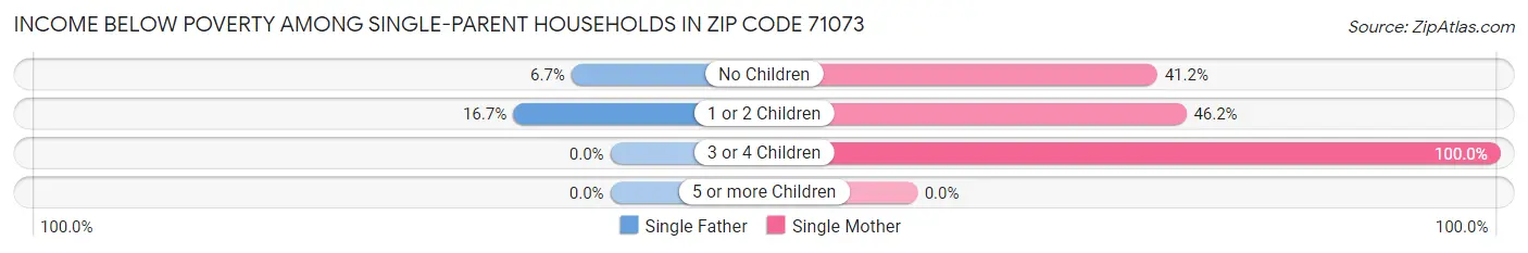 Income Below Poverty Among Single-Parent Households in Zip Code 71073