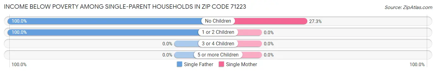 Income Below Poverty Among Single-Parent Households in Zip Code 71223